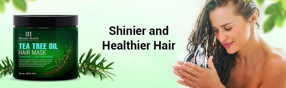 botanic hearth tea tree oil hair mask masque treatment deep conditioner dry scalp damage natural top