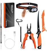 KastKing FieldLite Fishing Tool Set, Camping Gear Set, Multi-Function Outdoor Kit, 5-Mode LED Hea...
