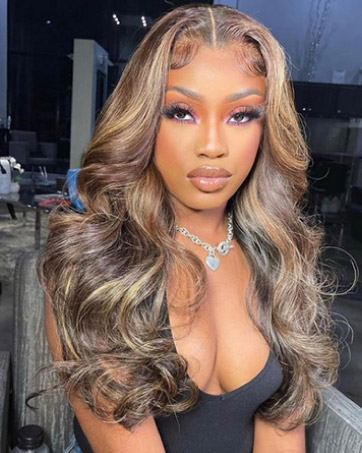 13x6 honey blonde body wave lace front wig human hair