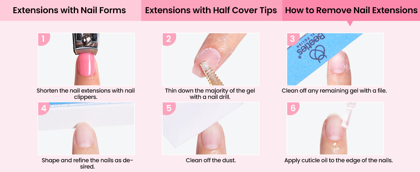 Remove Nail Extensions