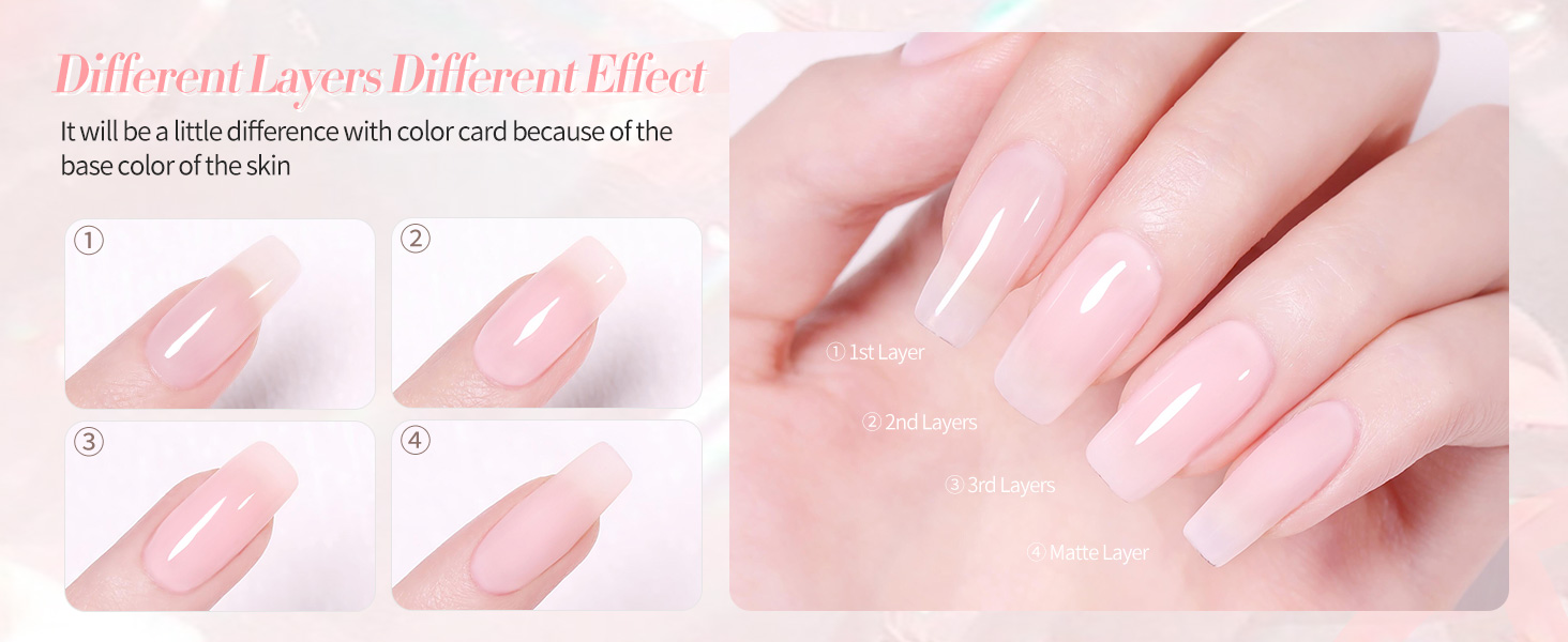 Jelly Pink Gel Nail Polish