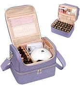 CUBETASTIC Nail Polish Organizer Case, Nail Supplies Storage Box Holds 45 Bottles Nail Polish & N...