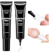 Makartt Nail Glue for Press On Nails: Solid Nail Gel No Lamp Needed Soft Acrylic Gel Nail Tips Fa...