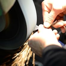 Hand sharpening banner