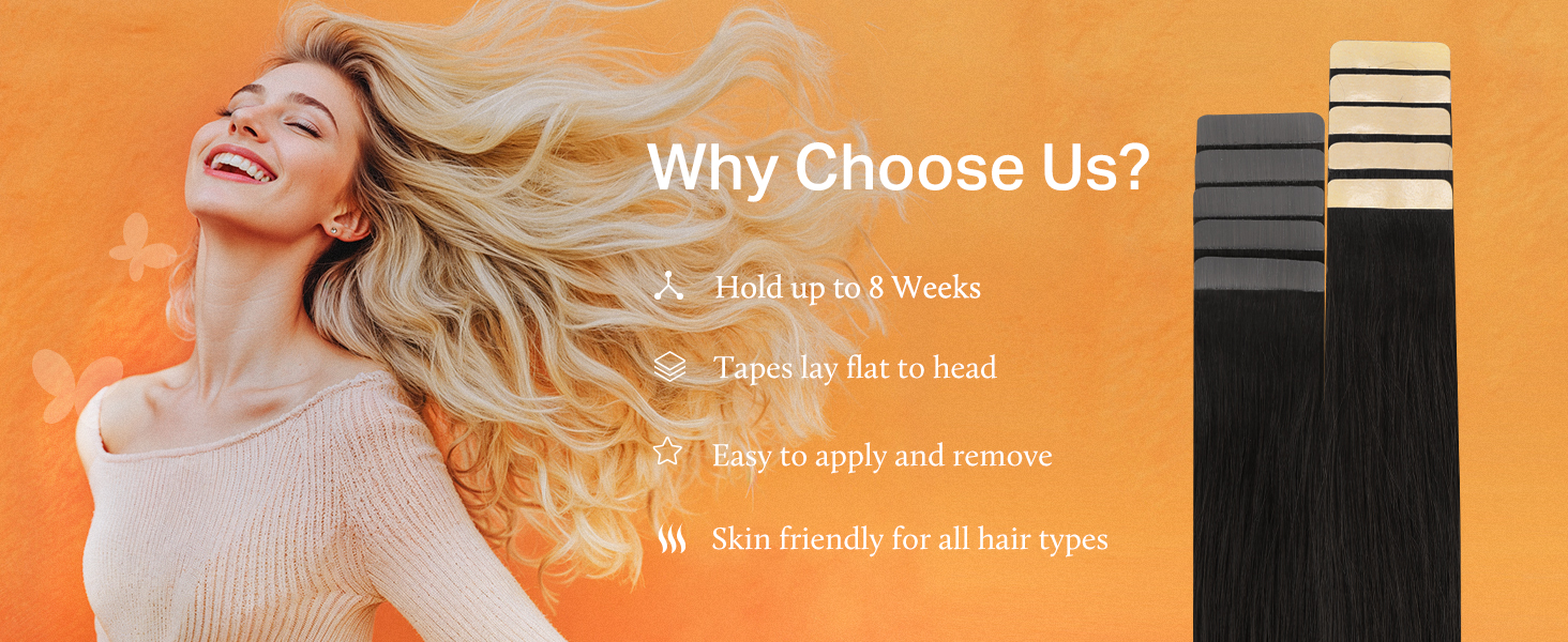 tape in hair extensions human hair