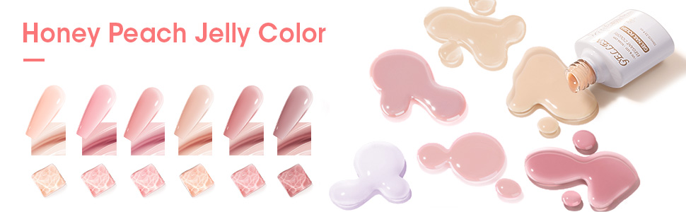 pink jelly gel nail polish 01