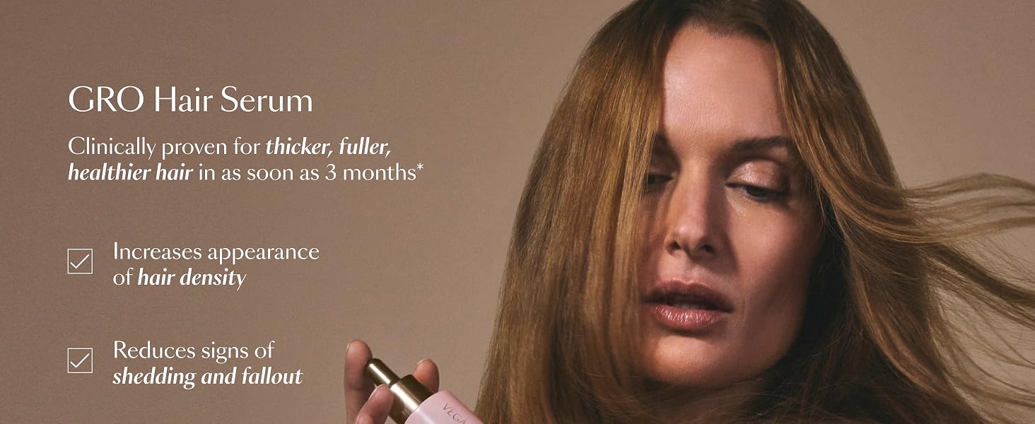 Clinically proven for thicker, fuller, healthier hair in as soon as 3 months.