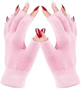 Melodysusie Moisturizing Gloves Fingerless Gloves for Women Moisture Gloves Soft Moisturizing Glo...