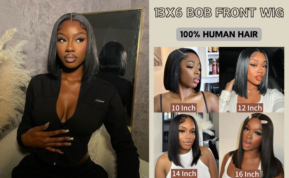 13x6 bob front wig