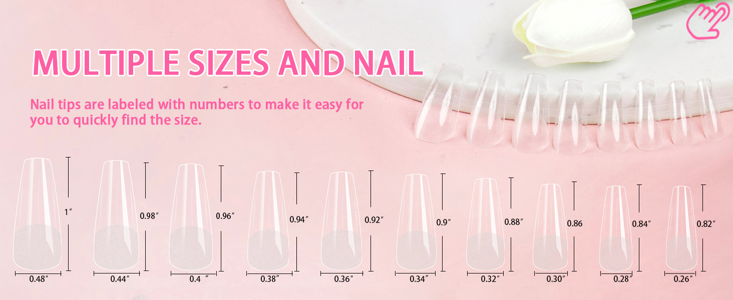 long coffin nail size
