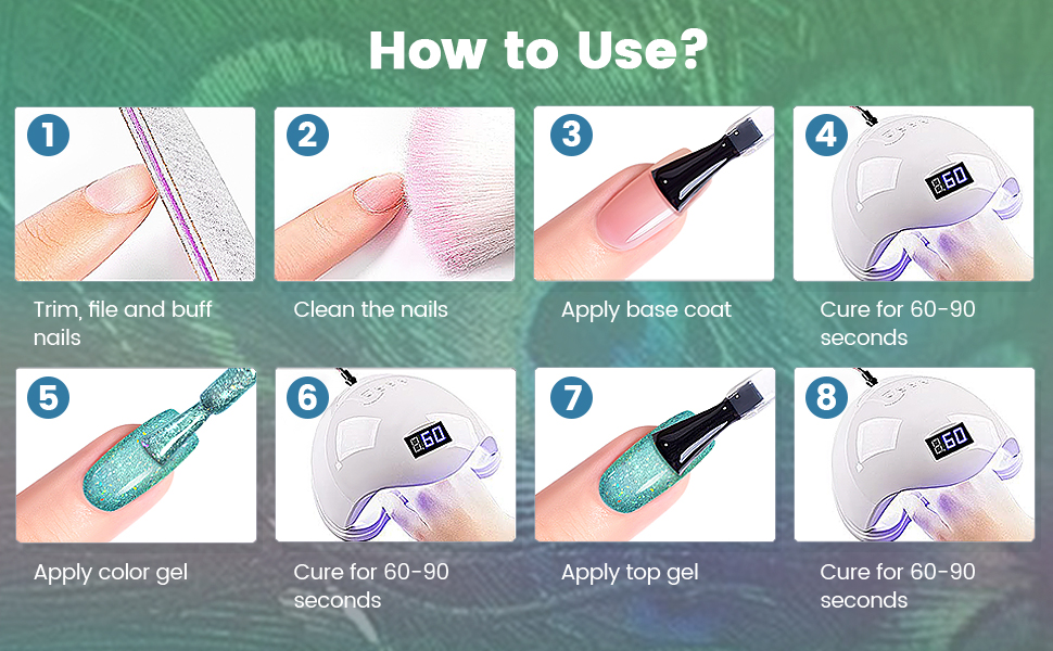 cat eye gel nail polish set with magnet purple cat eye gel nail polish 