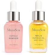 MelodySusie 25ML Cuticle Care Kit - Cuticle Oil and Cuticle Remover, Cuticle Nourishes and Soften...