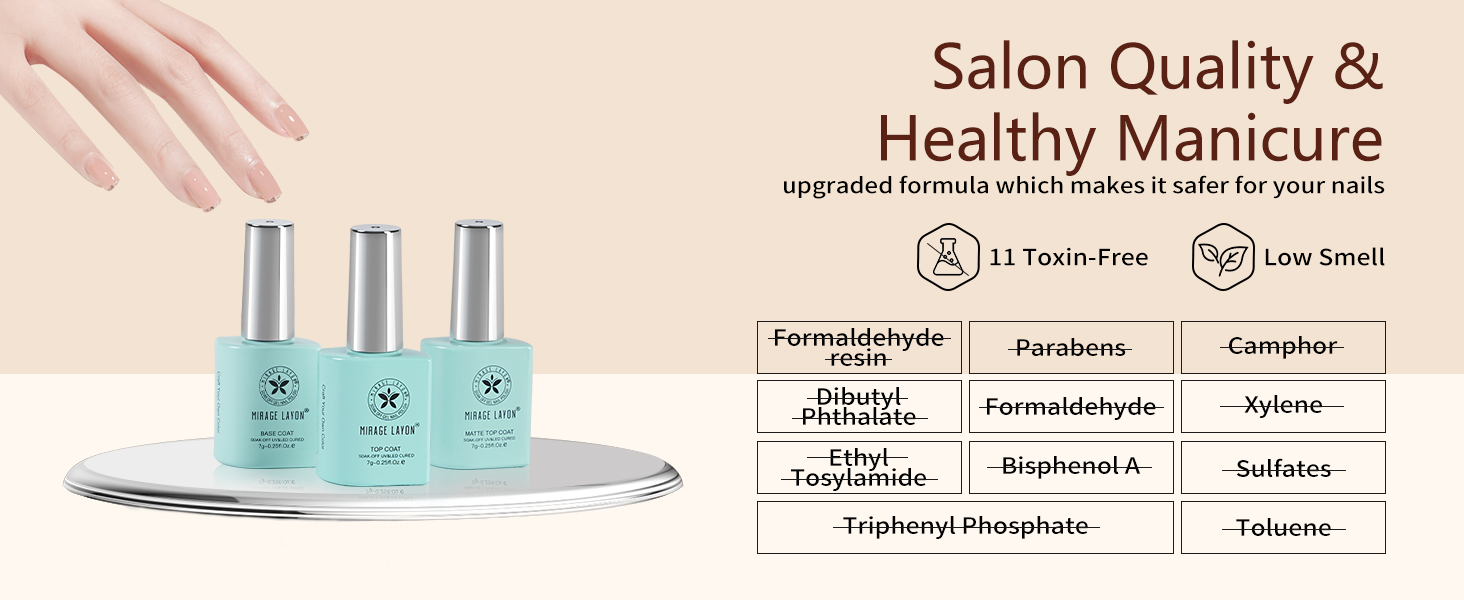 base and top coat
