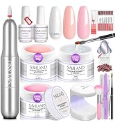 Saviland Builder Nail Gel Kit – Clear Pink Nudes Sculpture Building Gel Hard Gel for Nails Gel Na...