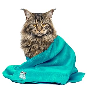 maine coon cat towel