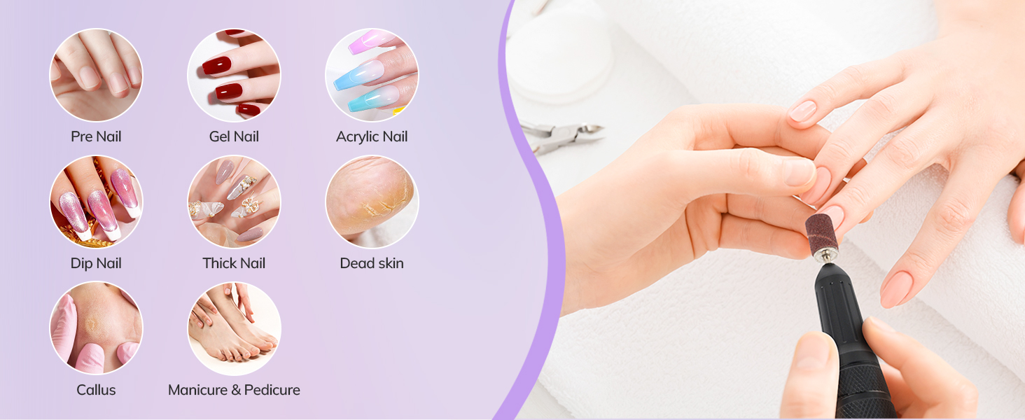 suitable for manicure & pedicure