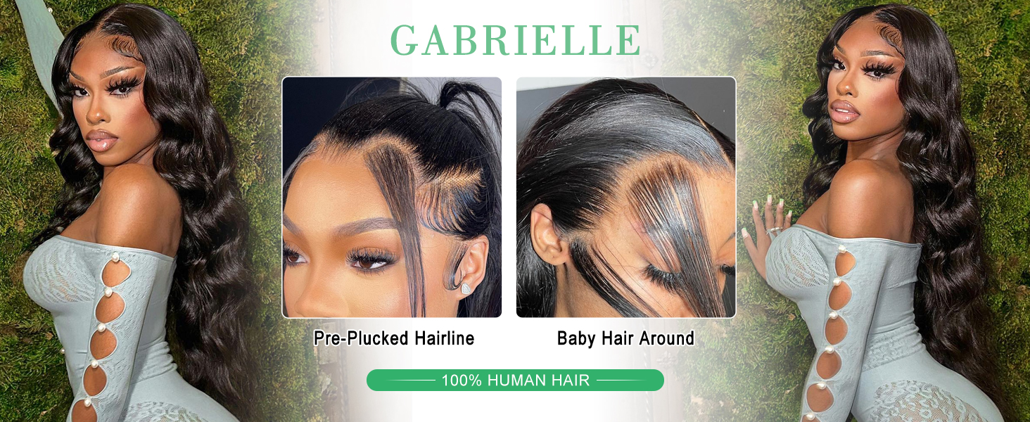 13x4 hd lace Frontal body wave human hair wig