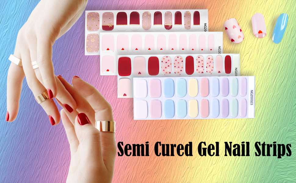 Semi Cured Gel Nail Strips
