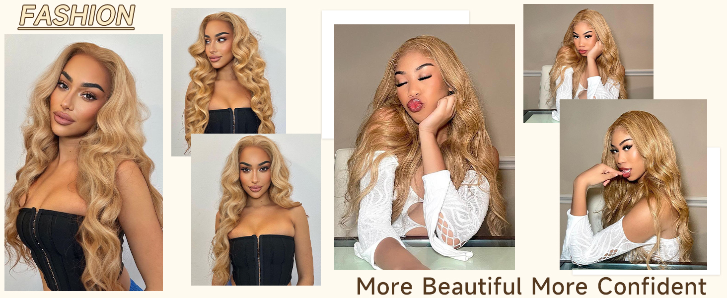 Honey Blonde Wig Human Hair