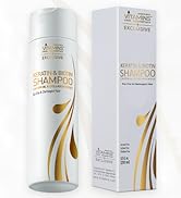 Vitamins Keratin Shampoo Hair Treatment - Biotin and Collagen Protein with Castor Oil