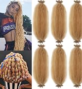 Spring Afro Twist Hair, 30 Inch Springy Marley Twist Braiding Hair Pre-Separated 6 Packs Spring T...