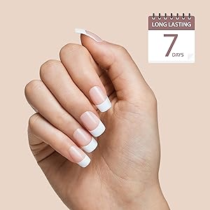 FAKE NAILS FRENCH MANICURE
