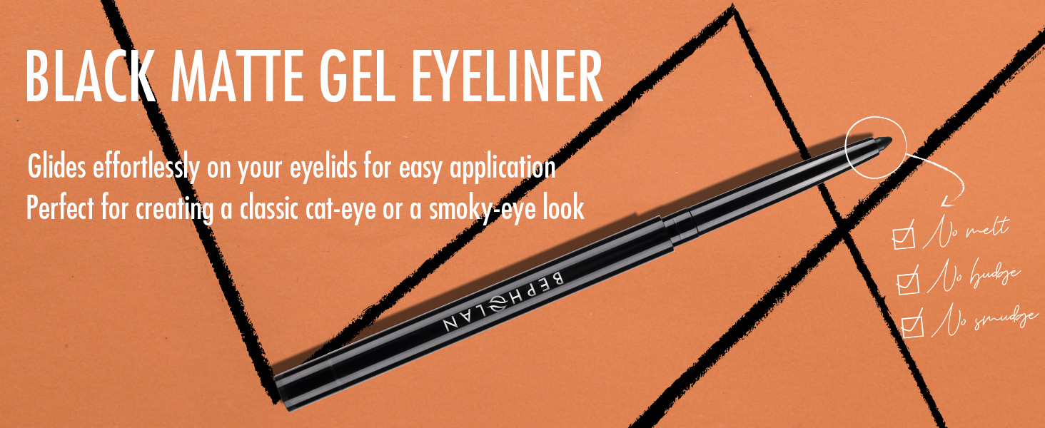 black eyeliner