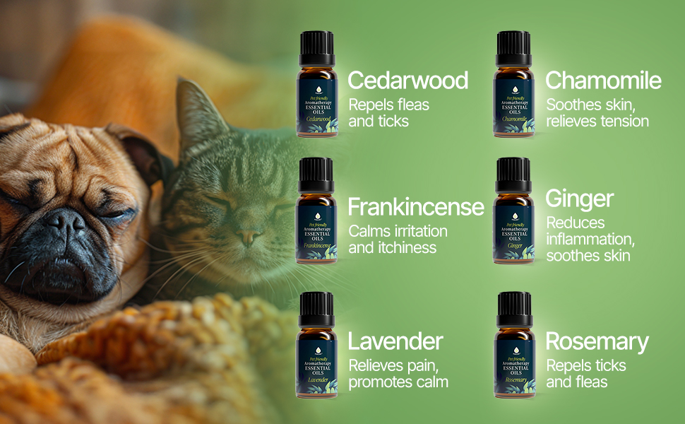 Pursonic Pet-Friendly Aromatherapy Oil Blends