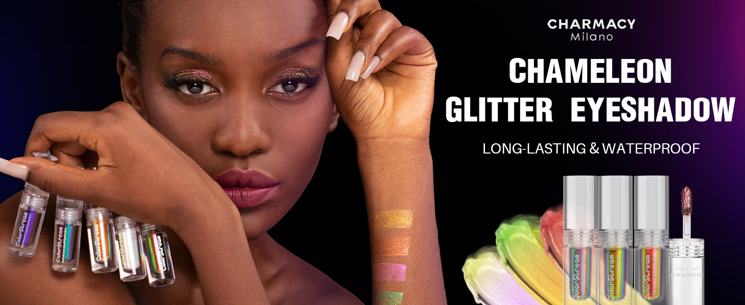 liquid glitter eyeshadow, metallic eyeshadow
