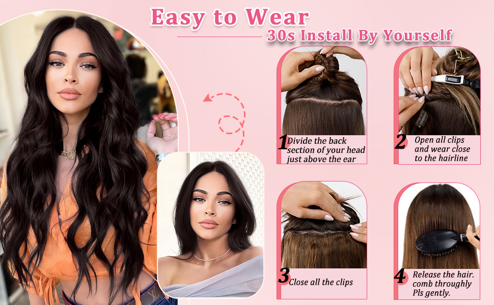 hair extensions real human hair