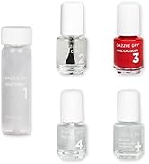 Dazzle Dry Mini Kit 4 Step System - Rapid Red, a classic true red. Full coverage cream. (5 Piece ...