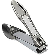 Nail Clippers with Catcher – KLIPP Heavy Duty Stainless Steel Fingernail and Toe Nail Cutter with...