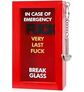 JULEASEL Funny Birthday Gift Men Women- My Very Last F Emergency Box | Hilarious Gag Gift