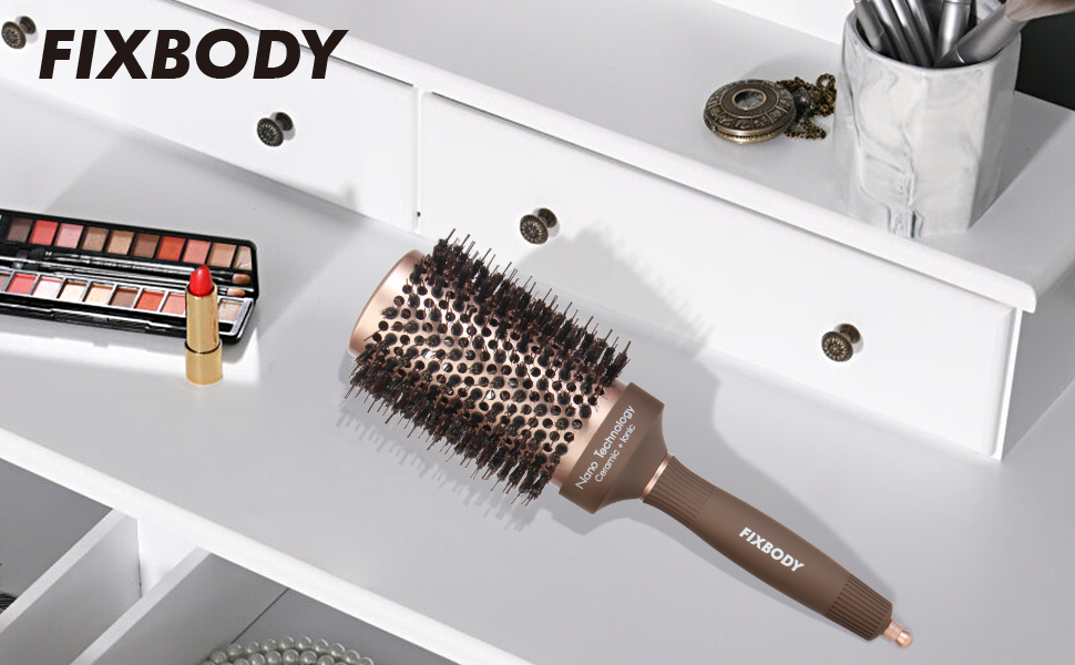 Round brush for blow drying