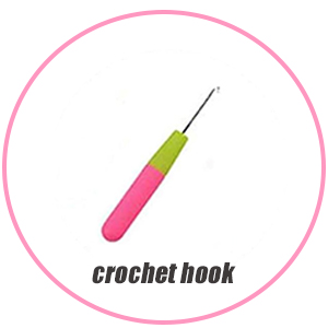 A crochet hook