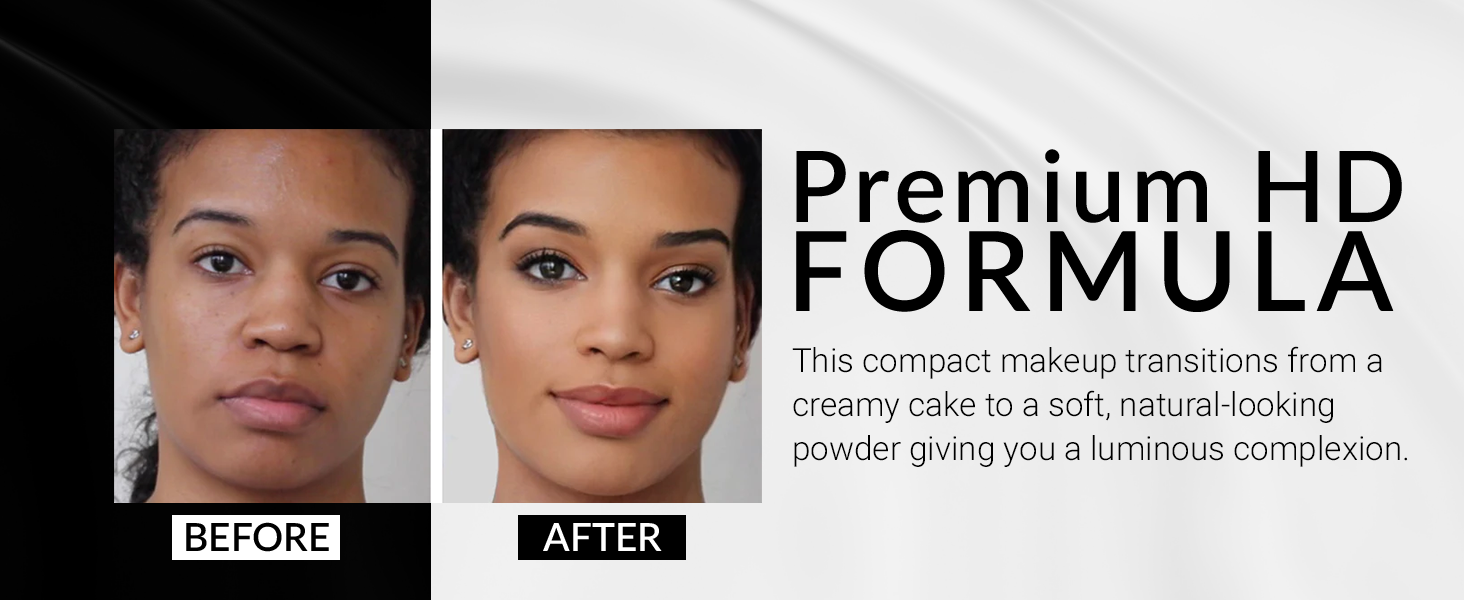 Flori Roberts Cream To Powder Foundation For Dark Skin Tones Covers Spots and Uneven skin tone