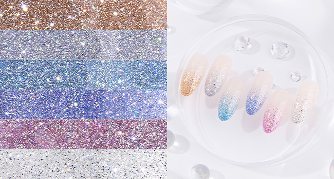 SARA FRIENDS CHEMI Glitter Gel Glow Texture