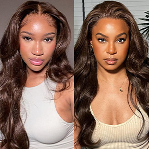brown wig