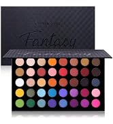 Highly Pigmented Eye Makeup Palette, Matte Shimmer Metallic Eyeshadow Pallet Long Lasting Blendab...
