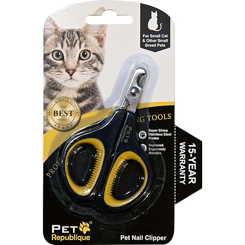 Cat Nail Clippers by Pet Republique – Professional Stainless-Steel Nail Clipper for Cats, Kittens, Hamster, Rabbits, Birds, & Small Breed Animals Claw Trimmer