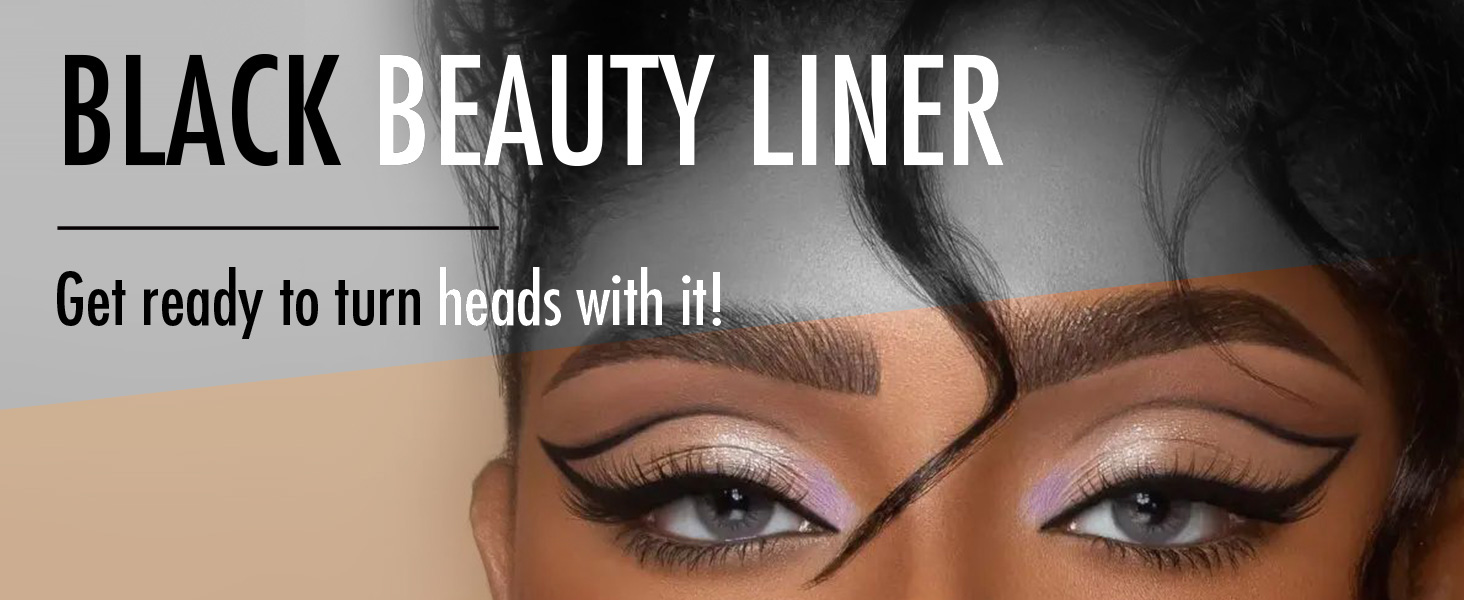 black eyeliner