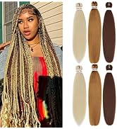 Liang Dian Pre-Stretched Braiding Hair 30 Inch 6 pcs Hot Water Setting Synthetic Hair Crochet Bra...