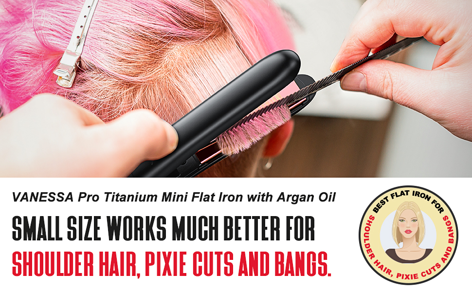 mini flat iron for short hair