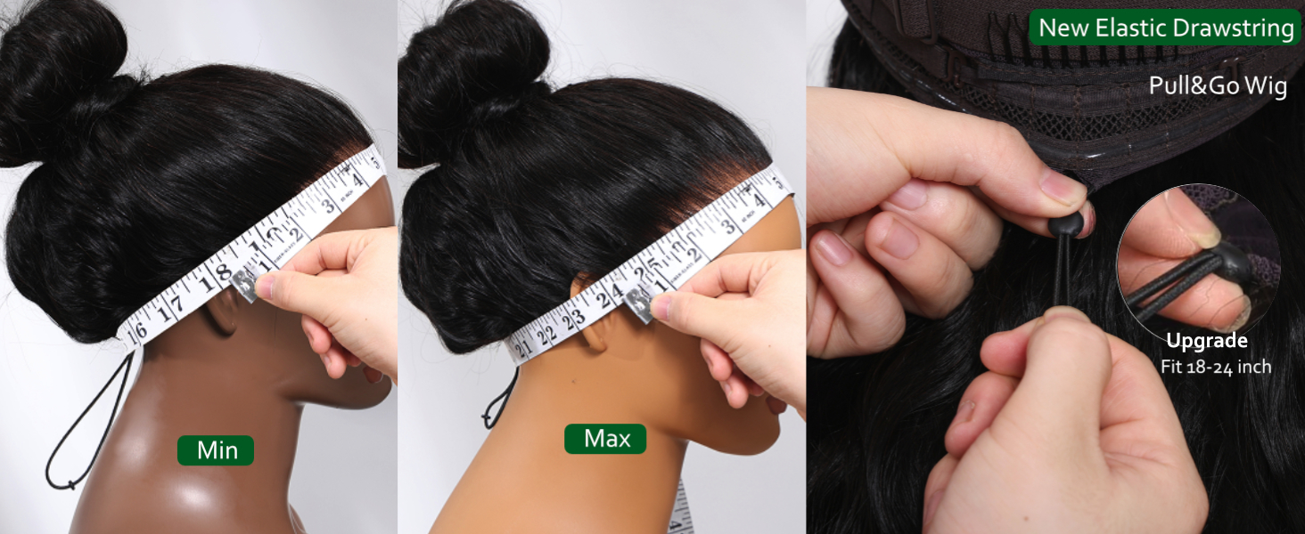 KLAIYI glueless pre everything black cherry loose wave wig human hair