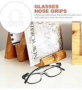 GLEAVI Silicone Nose Pad Covers: 10Pcs Clear Eyeglasses Anti-Slip Nosepads Glasses Nose Cushion R...