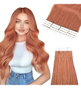 Vlasy Tape in Hair Extensions Human Hair 16 Inch 16pcs Mini Tape in Extensions Real Human Hair Ex...