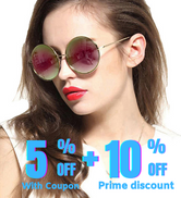 Oversized Round Circle Mirrored Hippie Hipster Sunglasses - Metal Frame Pink