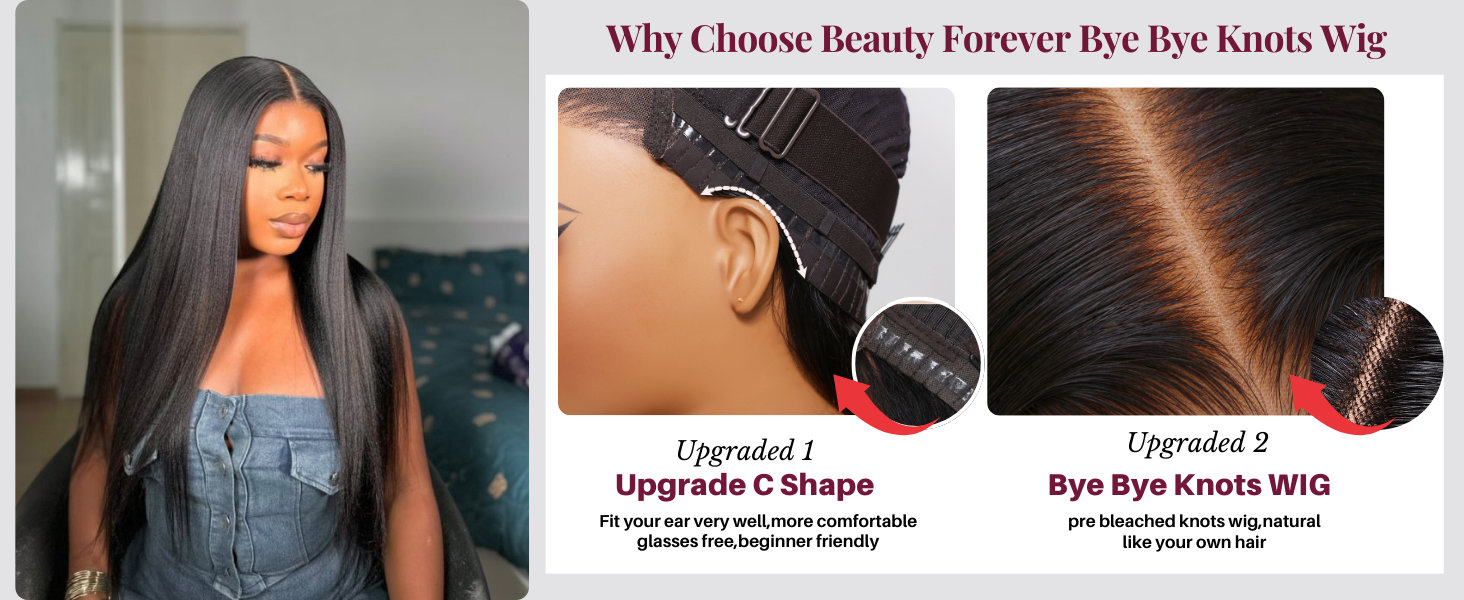 bye bye knots glueless wig human hair