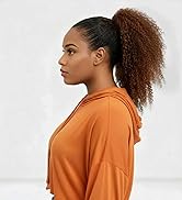 Afro Kinky Curly Ponytail Human Hair 150% Density Brazilian Virgin Hair 4C Afro Puff Drawstring P...