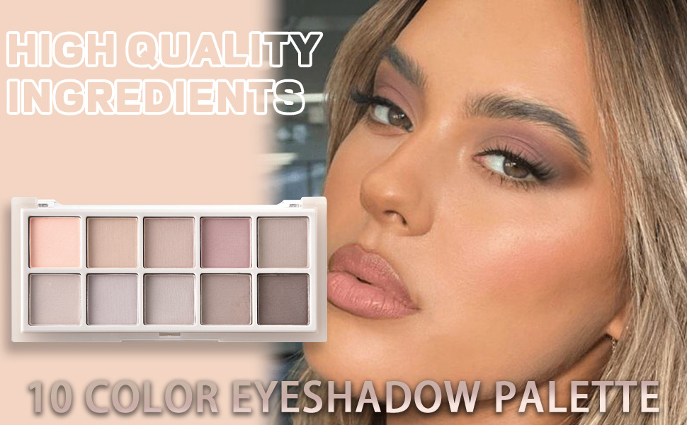 10Color Matte Neutral Taupe Grey Brown Shades